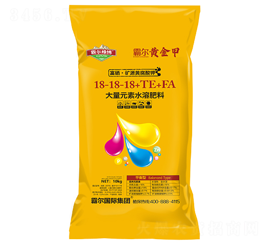 平衡型大量元素水溶肥料18-18-18+TE+FA-霸爾綠博