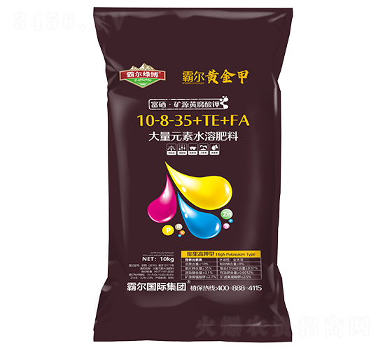 膨果高鉀型大量元素水溶肥料10-8-35+TE+FA-霸爾綠博