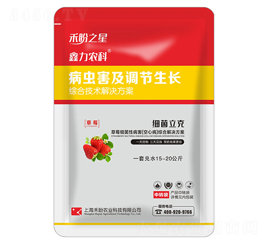 草莓細(xì)菌性病害（空心病）綜合解決方案-細(xì)菌立克-禾盼之星-禾盼農(nóng)業(yè)